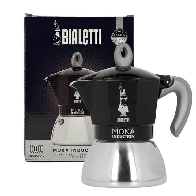 Kawiarka Bialetti New Moka Induction 4 filiżanki - Czarna, 4 TZ